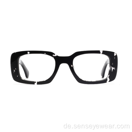 Weinlese-Design-Quadrat-Schrägsacetat-Rahmen-optische Gläser